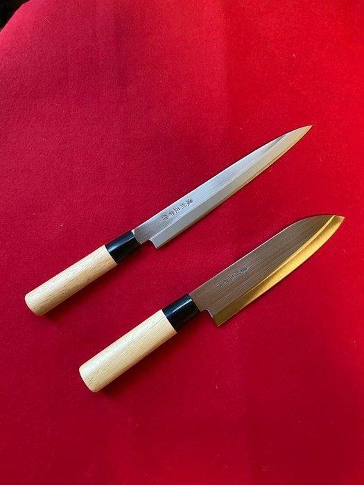 Keukenmes - Sashimi- en Santoku-mes - Noshu Masamune (),, Antiek en Kunst, Antiek | Keukengerei
