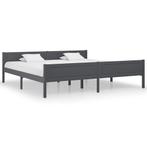 Massief Houten Bed 200x200 Grijs | OP = OP | -55% (bedframe), Huis en Inrichting, Verzenden, Overige maten, 200 cm, Grijs