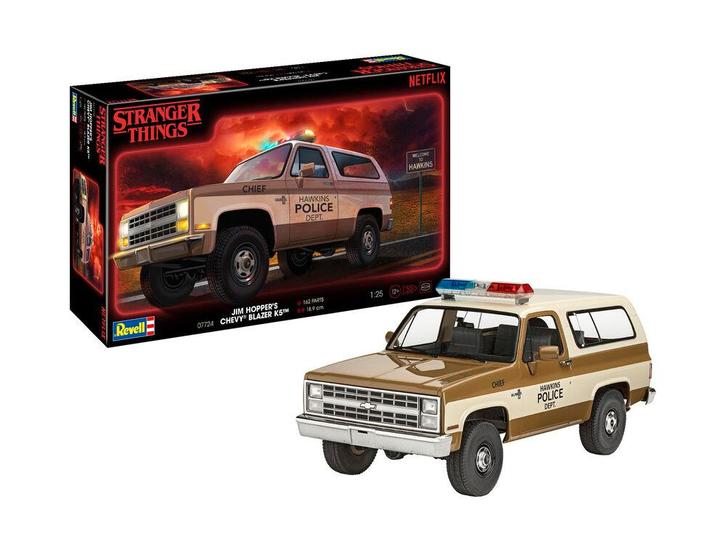 Revell 67724 Model Set Stranger Things Chevrolet K5 Blazer, Hobby en Vrije tijd, Modelbouw | Auto's en Voertuigen, Overige typen