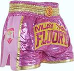 Fluory Muay Thai Kickboxing Shorts Dames Glitter Roze, Nieuw, Fluory, Maat 56/58 (XL), Roze