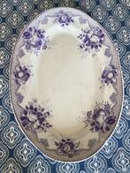 Plat - Faïence - Grand plat oval XIXÈME, Antiek en Kunst