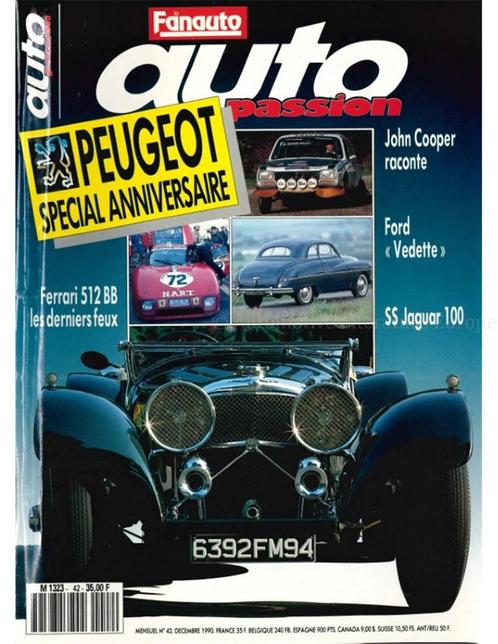 1990 AUTO PASSION TIJDSCHRIFT 42 FRANS, Boeken, Auto's | Folders en Tijdschriften, Ophalen of Verzenden