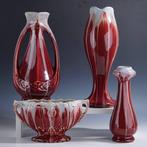 Faienceries de Thulin - Vase (4) - Vase Art Déco et, Antiek en Kunst