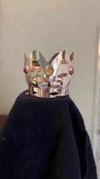 Barnsteen - Zilveren Madonna Design Kroon met Cabochon, Antiek en Kunst