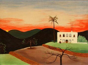 Uta Wohlfarth (1941), Atribuido a - Paisaje ibicenco, Antiek en Kunst, Kunst | Schilderijen | Klassiek