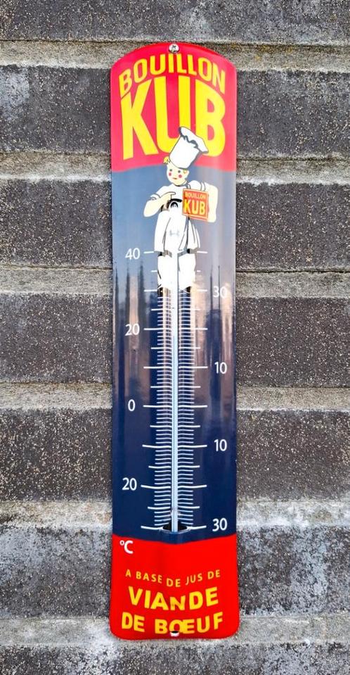 Emaille thermometer Kub Bouillon, Verzamelen, Merken en Reclamevoorwerpen, Verzenden
