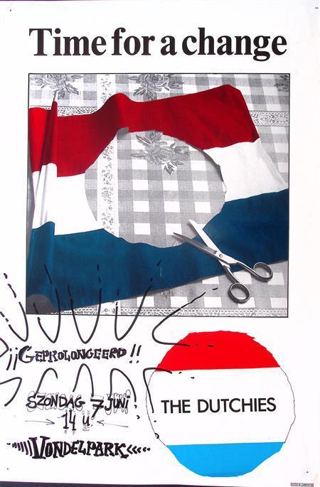 Demonstratie in Amsterdam op vintage poster (lijst optie), Verzamelen, Posters, Nieuw, Overige onderwerpen, Met lijst, Verzenden