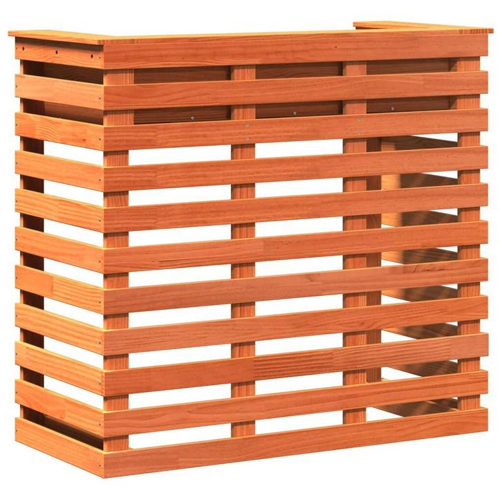 Grenen Tuinbartafel 113cm wasbruin | Tweede Kansje | OP = OP, Tuin en Terras, Tuintafels, Rechthoekig, Nieuw, Hout, Verzenden
