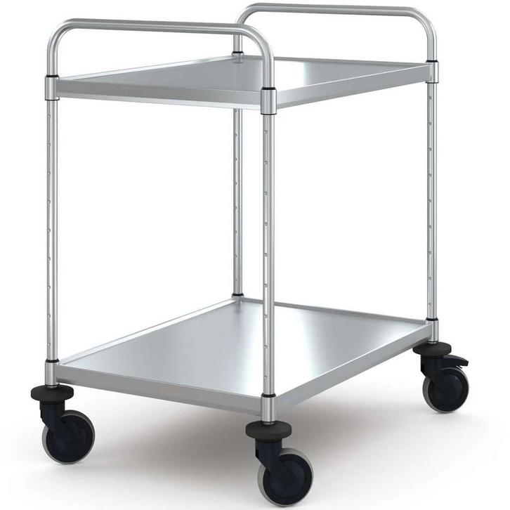 Serveerwagen | VARIOCART | RVS | 2 Niveaus (EN800x600) |, Zakelijke goederen, Horeca | Keukenapparatuur, Nieuw in verpakking, Verzenden