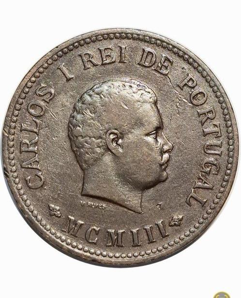 Portugees-India. D. Carlos I (1889-1908). 1/2 Tanga -MCMIII, Postzegels en Munten, Munten | Europa | Niet-Euromunten