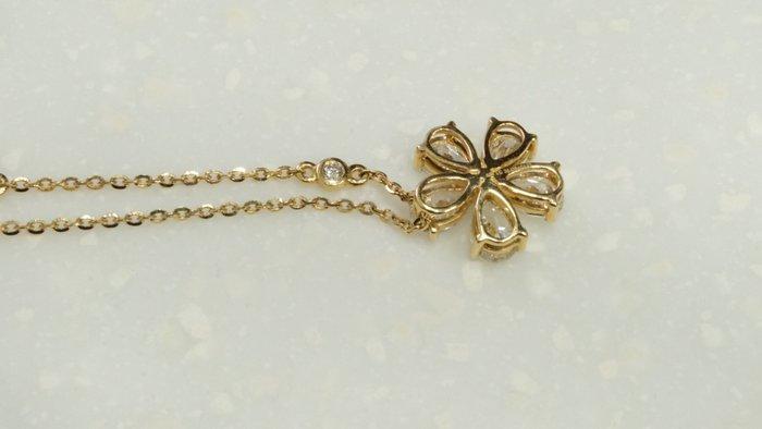 Halsketting - 14 karaat Geel goud - 2.09ct. tw. Diamant, Handtassen en Accessoires, Kettingen