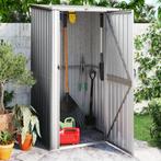 vidaXL Tuinschuur 118,5x97x209,5 cm gegalvaniseerd staal, Tuin en Terras, Verzenden, Nieuw