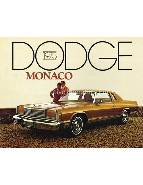 1975 DODGE MONACO BROCHURE ENGELS, Livres, Autos | Brochures & Magazines