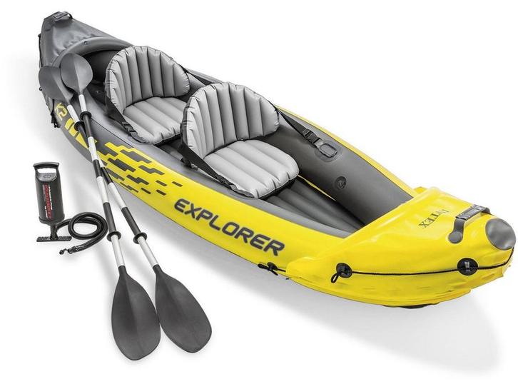Intex Explorer K2 - Kayak Set - 312 x 91 x 51 cm - Inclusief, Huis en Inrichting, Woonaccessoires | Overige, Zo goed als nieuw