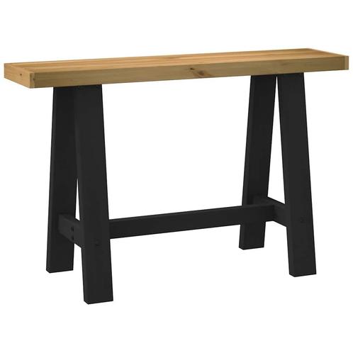 vidaXL Wandtafel NOAIN A-vormige poten 120x30x75 cm massief, Huis en Inrichting, Tafels | Salontafels, Nieuw, Verzenden