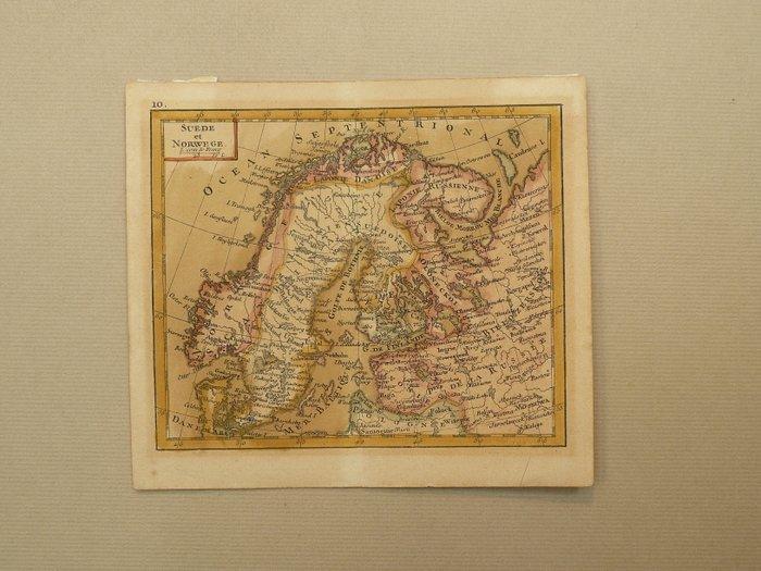 Europa - Noorwegen / Zweden / Finland / Estland; A.M. Perrot, Boeken, Atlassen en Landkaarten