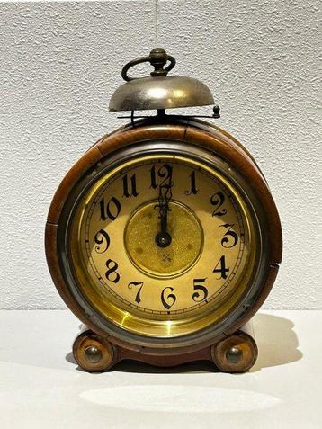 Wekker - Junghans - Hout, IJzer, Messing - 1920-1930, Antiek en Kunst