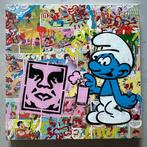 Koen Betjes (1992) - Smurf x Obey x StreetArt (canvas)