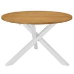 vidaXL Table de salle à manger Blanc 120 x 75 cm MDF