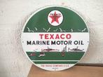 Texaco marine oil - Reclamebord - Emaille, Antiek en Kunst