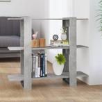 vidaXL Boekenkast/kamerscherm 100x30x87 cm betongrijs, Huis en Inrichting, Kasten | Boekenkasten, Verzenden, Nieuw