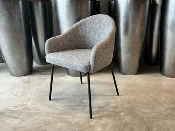 Veiling - Eetkamerstoel Bo (set van 8) Linnenstof - Donker G beschikbaar voor biedingen