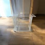 Tafel - Perspex - Lucite-barwagen op wielen