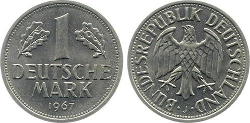1 Dm Duitsland 1 Mark 1967 J stgl fein J 385, Postzegels en Munten, Munten | Europa | Niet-Euromunten, België, Verzenden