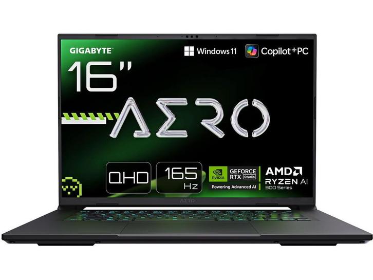 Gigabyte AERO X16 - Ultradunne AI-laptop - AMD Ryzen AI 7, Computers en Software, Windows Laptops, Zo goed als nieuw, Verzenden