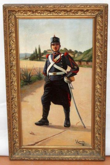 Josep Cusachs y Cusachs (1851-1908), Suiveur de - Militaire beschikbaar voor biedingen