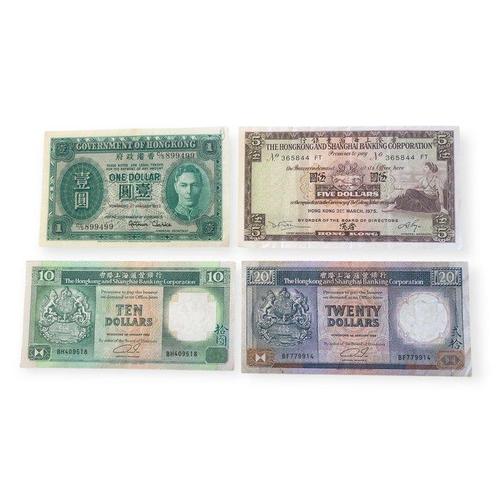 Hong Kong. - 4 banknotes - various dates  (Sans Prix de, Postzegels en Munten, Munten | Nederland