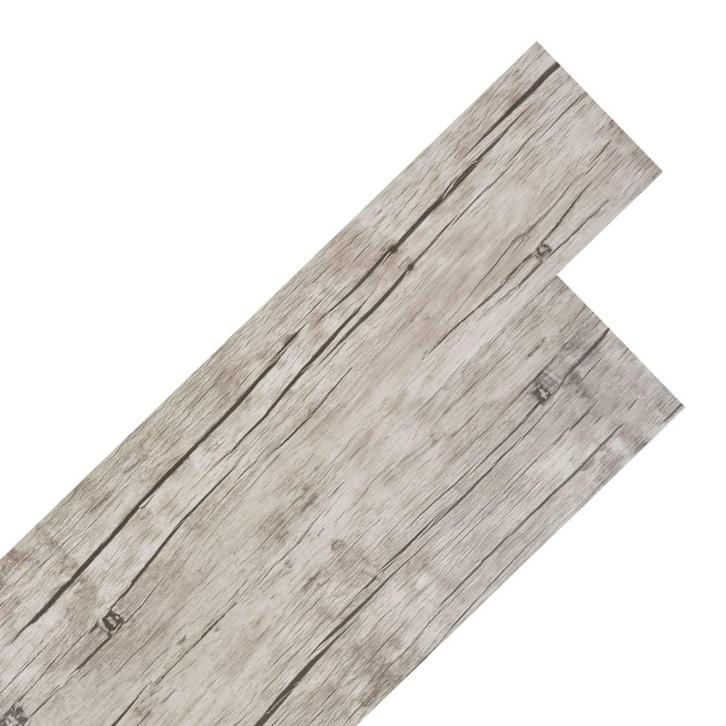 vidaXL Vloerplanken zelfklevend 5,02 m² 2 mm PVC washed, Doe-het-zelf en Bouw, Vloerdelen en Plavuizen, Nieuw, Verzenden
