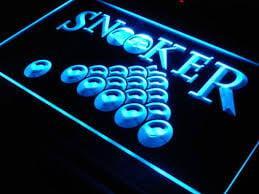 Snooker pool biljart neon bord lamp LED verlichting reclame, Maison & Meubles, Lampes | Autre, Envoi