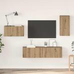 vidaXL Tv-meubelset 4 pcs artisanaal eikenkleurig 30,5 x 30, Verzenden, Nieuw