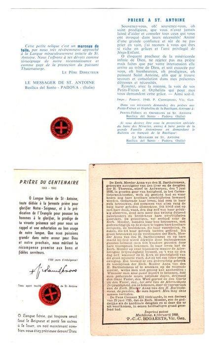 Relikwie (35) - Papier - 1950-1960 - 35 relikwie, relics, Antiquités & Art, Antiquités | Livres & Manuscrits