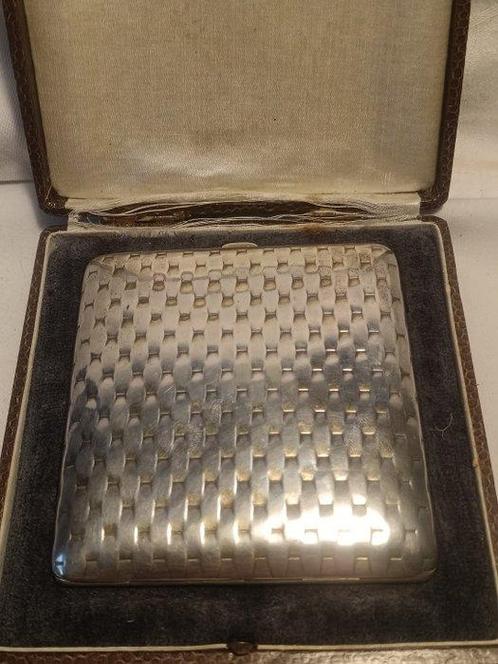 Étui à cigarettes - Or 9 ct - Bugle en argent 1917, Verzamelen, Rookartikelen, Aanstekers en Luciferdoosjes