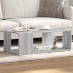 vidaXL Salontafel 89,5x48x30 cm bewerkt hout grijs sonoma, Huis en Inrichting, Verzenden, Nieuw
