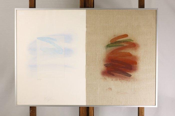 Bernhard Lüthi (1938) - Ohne Titel, oil on canvas and print, Antiek en Kunst, Antiek | Overige Antiek