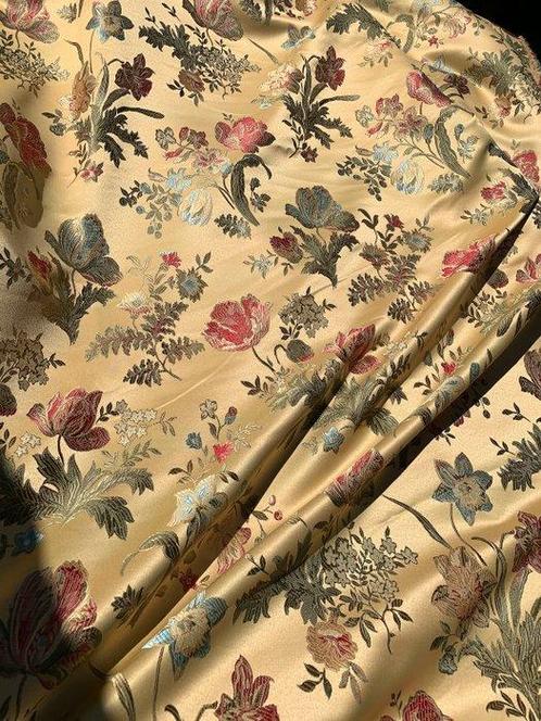 Elegante tessuto damascato floreale di manifattura San, Antiek en Kunst, Antiek | Tapijten, Tafelkleden en Textiel