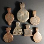 Groep van 7 amuletten - Hout - Afghanistan - vroege 20e eeuw