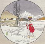 Korean Woman Walking in Snow - Lilian May Miller (1895-1943), Antiek en Kunst