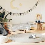 vidaXL Kinderbedframe met lades 80x160 cm massief grenenhout, Verzenden, Nieuw