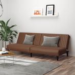 vidaXL Slaapbank 2-zits kunstleer bruin, Huis en Inrichting, Verzenden, Nieuw
