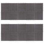 vidaXL Terrastegels 20 st 30x30 cm massief acaciahout, Verzenden, Nieuw