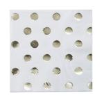 Servetten Gouden Stippen 33cm 20st, Verzenden, Nieuw