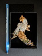 Swarovski - Beeld, Swarovski broche kaketoe groot - 7.3 cm -