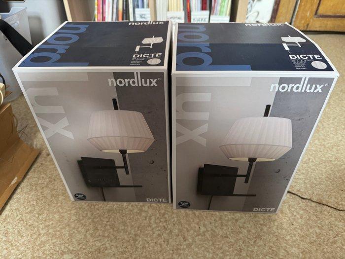 Nordlux - Lamp (2) - Dicte White - Zijde, Metaal, Antiquités & Art, Antiquités | Éclairage