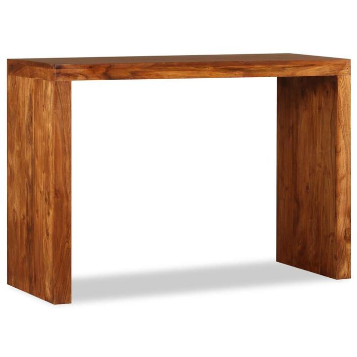 vidaXL Wandtafel 110x40x76 cm hout met honingkleurige, Huis en Inrichting, Tafels | Bijzettafels, Nieuw, Verzenden