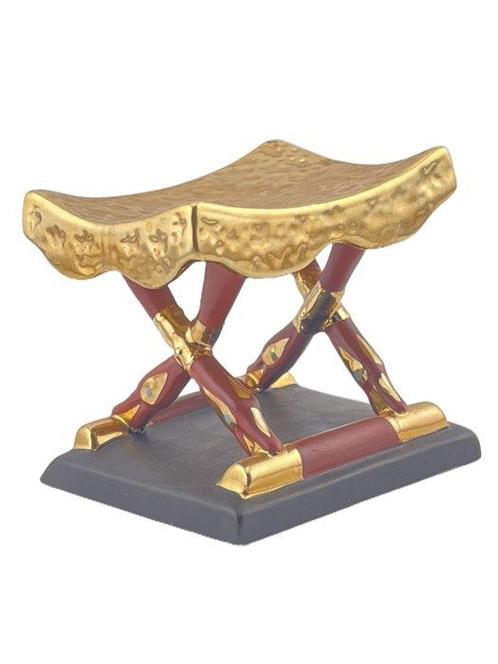 Franklin Mint - Beeldje - Afterlife Stool - 24-karaats, Antiek en Kunst, Curiosa en Brocante