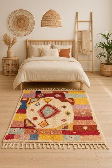 New Moroccan Beni Ouarain Rug – 190x310 cm – Handwoven Wool